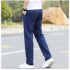 Mens Cotton Casual Chinos Breathable Straight leg Trousers For