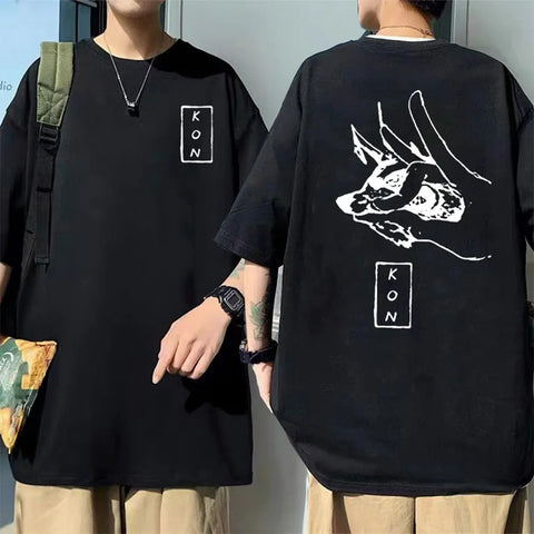 Chainsaw Man Hayakawa Aki Fox Devil Kon Printed T-shirt Men