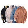Autumn Winter Big Kids Long-Sleeve Warm Turtleneck Sweater