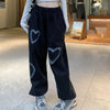 White Oversize Pants Women High Waist Streetwear