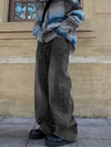 Women's High Waist Baggy Wide Leg Jeans Streetwear Casual Pants