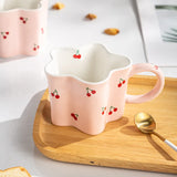 Mug with Creative  Ceramic Cherry Design