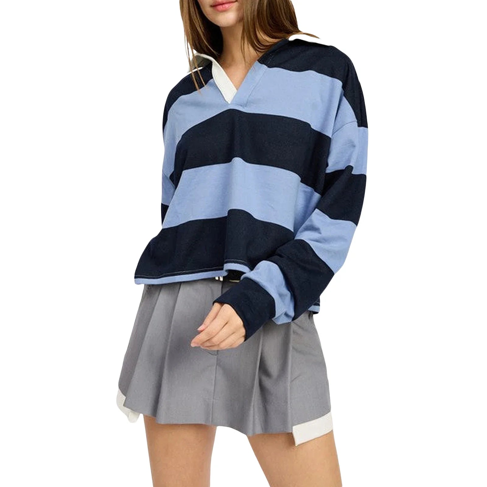 Women's Autumn Winter Loose Gothic Pullover Tops Long Sleeve