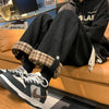 Men's Casual Pants Autumn Winter Warm Straight