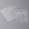 3d Bronzing Laser Cross Stars Y2k Nail Sticker Adhesive Manicure