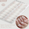 Gradient Auroras Semi Cured Gel Nail Strips Sparkly Shinning DIY Gel Polish