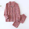 2025 new spring and summer women's pajamas suit long-sleeved trousers two-piece