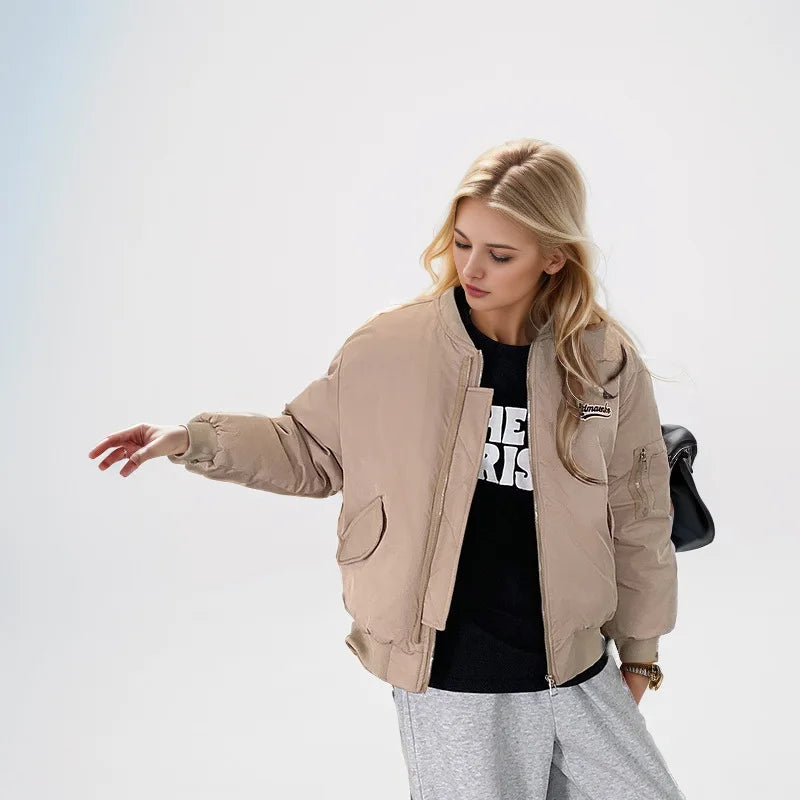 2024 Winter Women's Bomber Thicken Coats