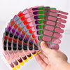 UV Semi-Cured Gel Nail Wraps Stickers Strips French Long Lasting