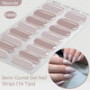 Gradient Auroras Semi Cured Gel Nail Strips Sparkly Shinning DIY Gel Polish