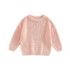 Toddler Baby Round Neck Sweaters Long Sleeve