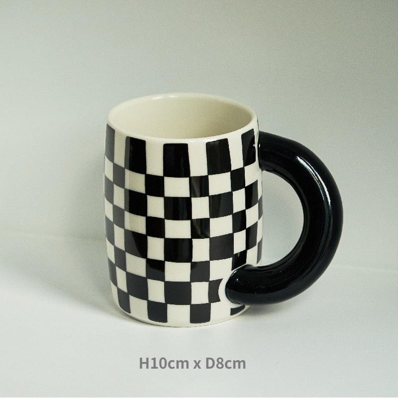Ceramic Cup Spot Mugs Simple Coffee Mug Couple Cups  Coffee Mugs Tea Drinkware