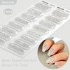Gradient Auroras Semi Cured Gel Nail Strips Sparkly Shinning DIY Gel Polish
