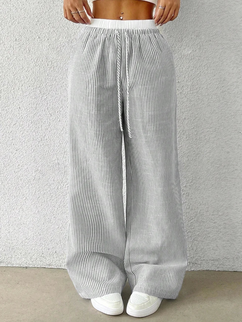 Solid color casual fashion elegant Japanese Pants