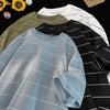 Men Oversized T Shirt Fashion Striped Daily Clothes Harajuku Tshirt Streetwear