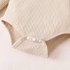 Cozy and Adorable Baby Girl Clothes Set: Knitted Top and Bodysuit