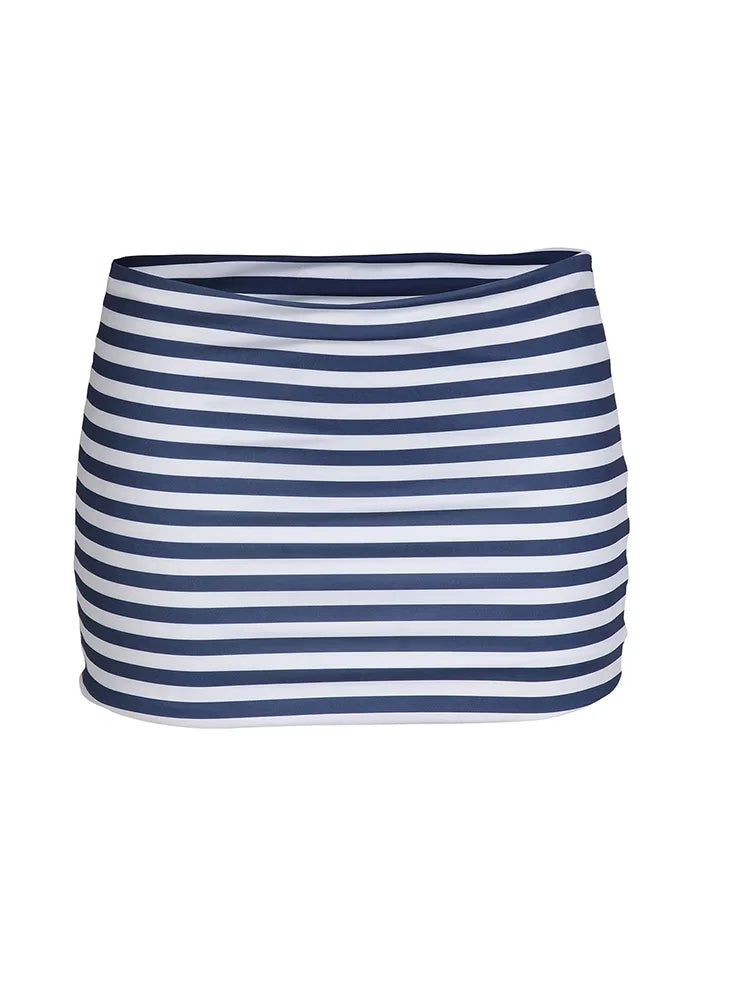 Women's Striped Triangle Bikini Sexy Brazilian Swimwear Set