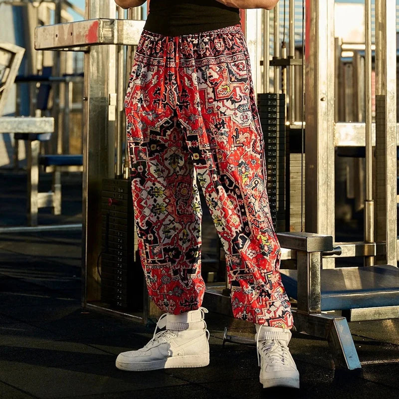 Style Sweatpants Fashion Men's Clothing Breathable Quick Drying Loose Pants