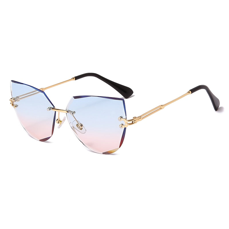 Elevate Your Style with Chic Rimless Cat Eye Sunglasses The Perfect Accessory
