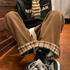 Men's Casual Pants Autumn Winter Warm Straight