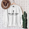 Uplifting Christian Quote Oversized Sweatshirt Women
