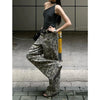Leopard Print High Waisted Wide Leg Jeans for Women
