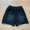 Washed Black Pure Cotton Hell Star Shorts High Quality Casual