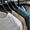 T-Shirt 2024 Summer O-Neck Jacquard Seamless Short Sleeved