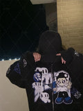 Y2K graphics woman goth Sweatshirt Sport Coat Pullover grunge Gothic