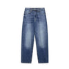 Women’s Mid-Waist Balloon Jeans with Belt Autumn Winter