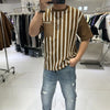 Gestreiftes T-Shirt mit Tasche für Herren 