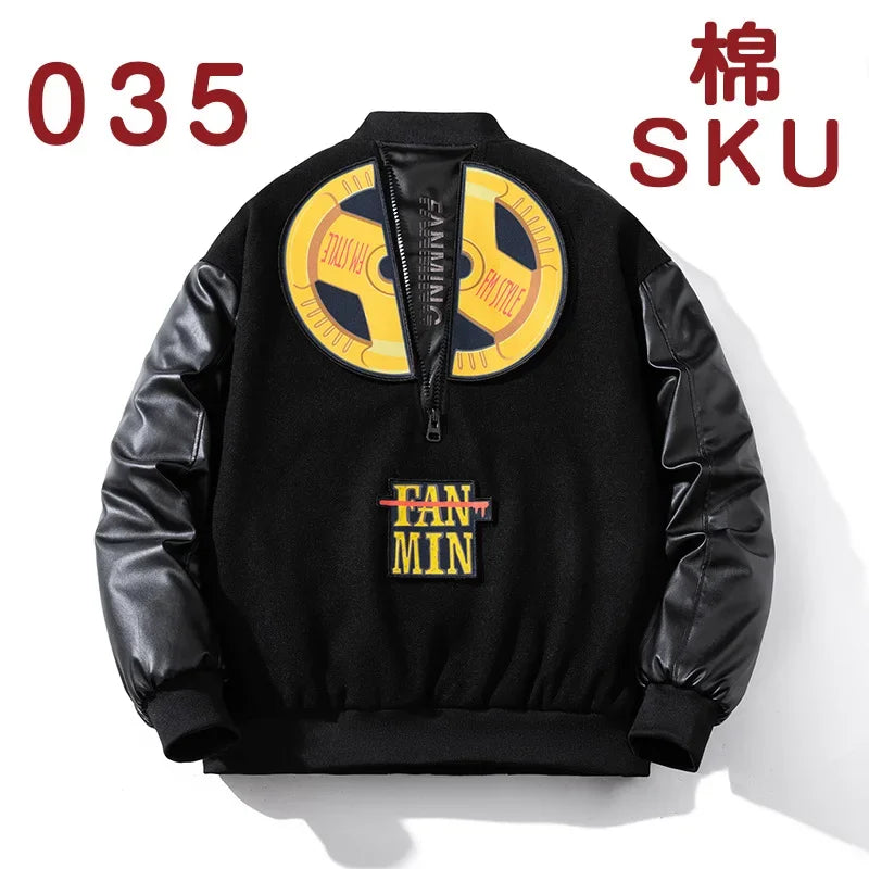 Retro Varsity Jacket Street Fashion
