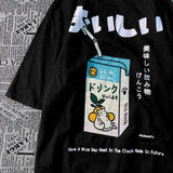 Streetwear Cute Cat Print Oversized Short Sleeve Loose Casual Tee Shirt Tops Harajuku