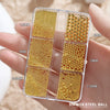 Crystal Nail Rhinestones 24pcs Transparent Alloy Ice Pile Drill