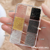Crystal Nail Rhinestones 24pcs Transparent Alloy Ice Pile Drill