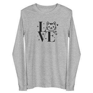 Letter Print Love Cat Women Sweatshirt