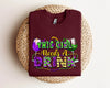 Mardi Gras Party Sweatshirt Carnival Cheers Apparel