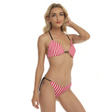 Americana Dirrty Kylie Bikini Vertical Striped Swimsuit USA Bikini