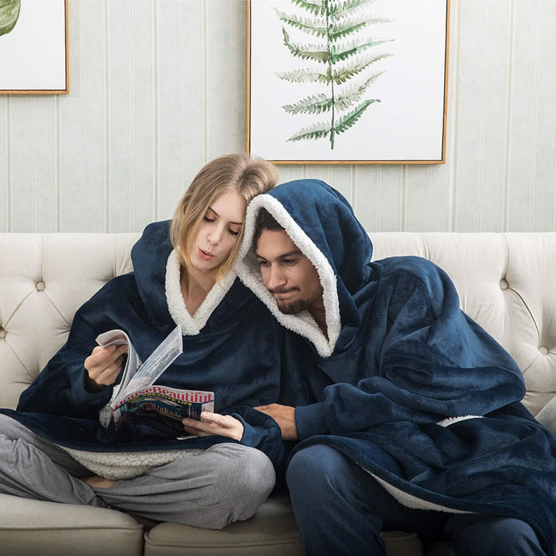 Sweatshirt Fleece Giant TV Blanket Oversize