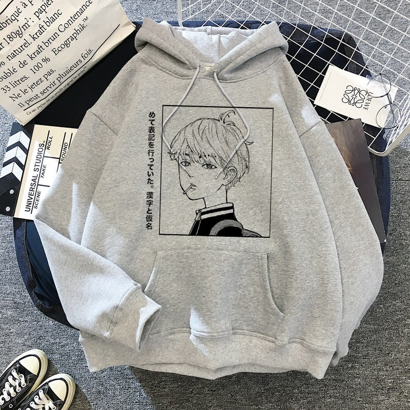 Manga Anime Tokyo Revengers Hoodies Hanagaki Takemichi Ken Ryuguji Sweatshirts Streetwear
