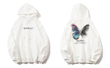 Butterfly Print Hoodies Sweatshirts Streetwear Hip Hop Harajuku Casual Hooded