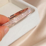 Elegant Classic Crystal Cuff Bangles Bracelets