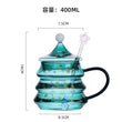 400/500ML Creative Christmas Mug Double Wall Heat-resistant Glass