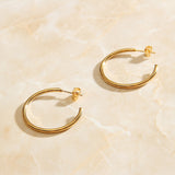 Gold color Perfume women hoop earrings Circular Geometric