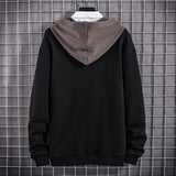 Pullover Male Black Hoody Streetwear