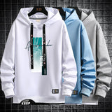 New Casual Spring Autumn Hooded Sweatshirts Hip Hop Long Sleeve Pullover
