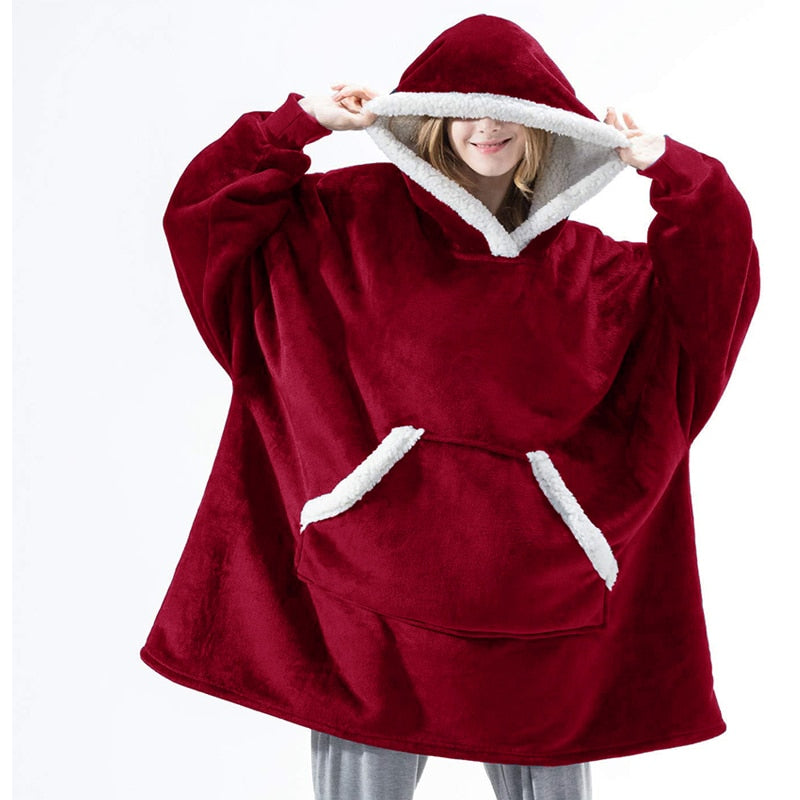 Sweatshirt Fleece Giant TV Blanket Oversize
