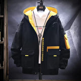 Long Sleeved jacket harajuku windbreaker with big pockets