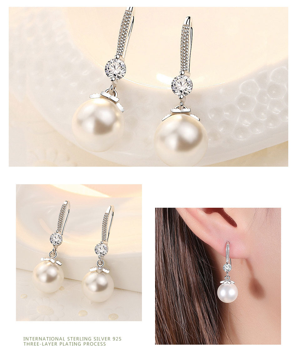 925 Sterling Silver Earrings For Wedding