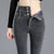 High-quality Winter Thick Fleece High-waist Warm Skinny Jeans Thick Women Stretch Button Pencil Pants